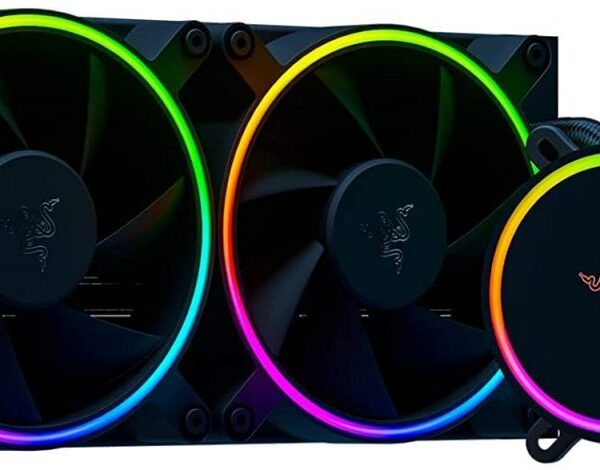 Razer HANBO Chroma RGB AIO Liquid Cooler - Powerful aRGB Silent PWM Fans - 240MM