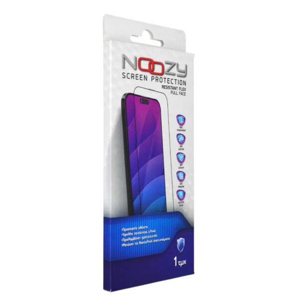 Tempered Glass Noozy Full Face Curved Resistant Flex 9H 0.23 για Samsung SM-S928 Galaxy S24 Ultra 5G με Τρύπα στο Δακτυλικό Αποτύπωμα