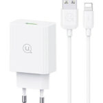 USAMS φορτιστής τοίχου SCXLTZ03 με καλώδιο Lightning