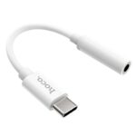 Αντάπτορας  Hoco LS30 USB-C σε 3.5mm Θηλυκό Λευκό Συμβατός με όλες τις Συσκευές