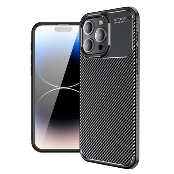 Θήκη Ancus AutoFocus Carbon Fiber για Apple iPhone 16 Pro Μαύρη