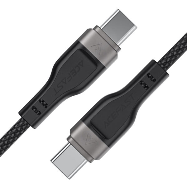 Καλώδιο Σύνδεσης Acefast C11-03  USB-C σε USB-C 60W 20V/3A  με Μαγνητική Πλέξη Μαύρο 1.2m.