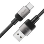 Καλώδιο Acefast C9-04 Μεταλλικό USB σε USB-C 3.0A Γρήγορη Φόρτιση Braided Μαύρο 1.2m