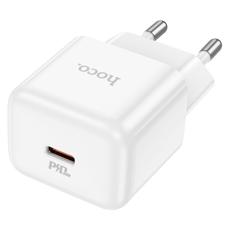 Φορτιστής Ταξιδίου Hoco N32 Glory USB-C PD30W Small Body 5V/3A Λευκός