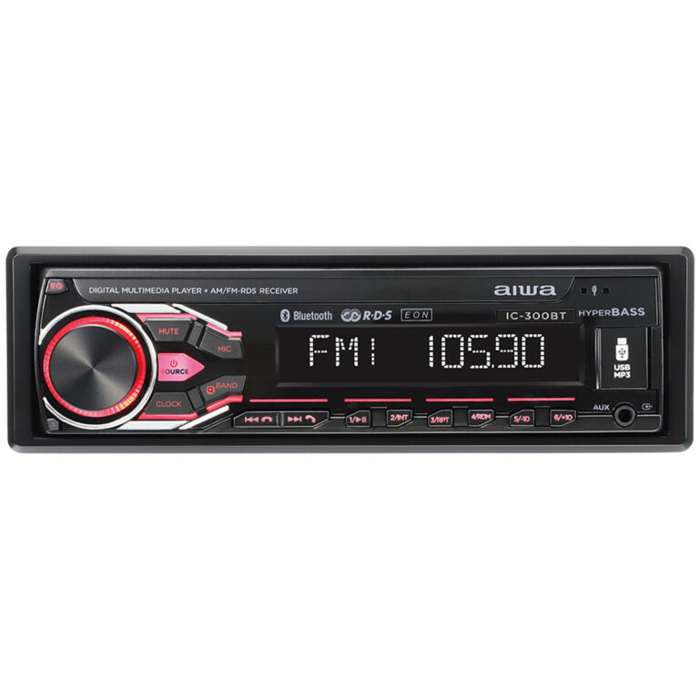 AIWA COMPACT CAR STEREO WITH BT AND USB 4CHx25W