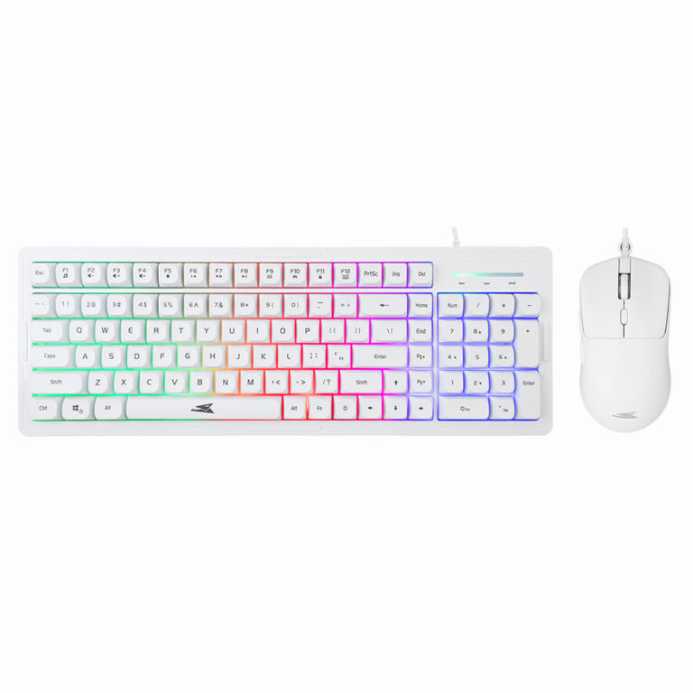 BARACUDA GAMING COMBO KEYBOARD AND MOUSE BGC-012 ORCA WHITE