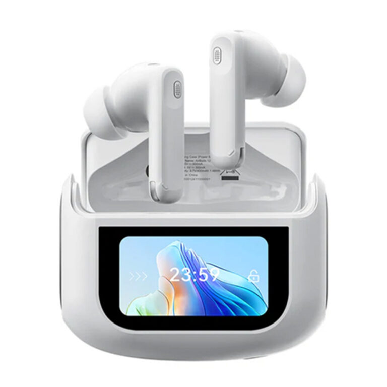 BLACKVIEW ENC BT5.4 AIRBUDS 12 WITH LED SCREEN & CHARGING DOCK WHITE