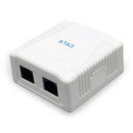 CABLEXPERT CAT6 UTP 2-PORT SURFACE MOUNT BOX