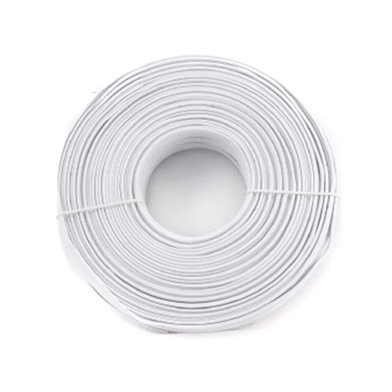 CABLEXPERT FLAT TELEPHONE CABLE STRANDED WIRE 100m WHITE 4 WIRES