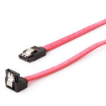 CABLEXPERT SERIAL ATA III 50CM DATA CABLE WITH 90 DEGREE BENT CONNECTOR METAL CLIPS BULK