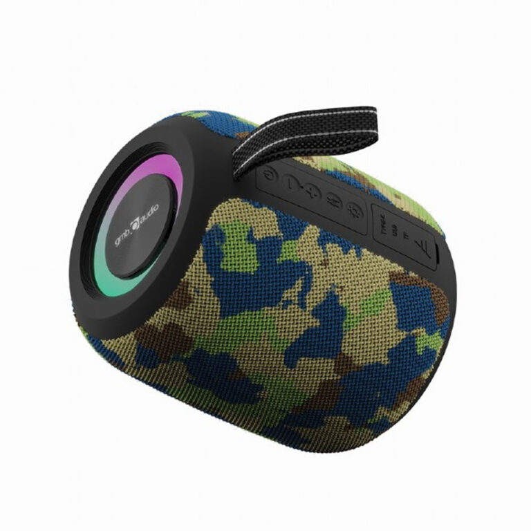 GEMBIRD PORTABLE BT PARTY SPEAKER WITH RGB LED LIGHT EFFECT CAMO