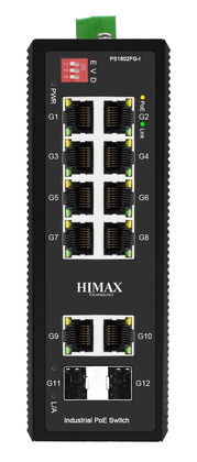 HIMAX industrial PoE switch PS1802FG-I