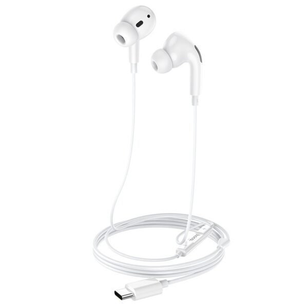 Hands Free Hoco M1 Pro Original Series Earphones Stereo USB-C Λευκό με Μικρόφωνο και Πλήκτρο Λειτουργίας