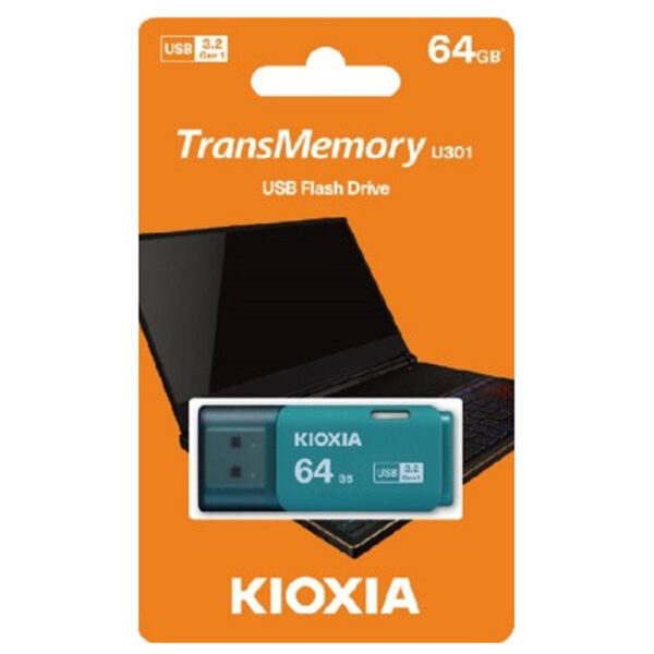 KIOXIA USB 3.2 FLASH STICK 64GB HAYABUSA AQUA U301