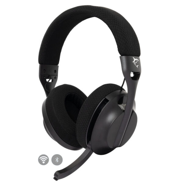 WHITE SHARK TRIPLE MODE (WIRED/WIRELESS/BT) GAMING HEADSET WGH-2441 BLACK