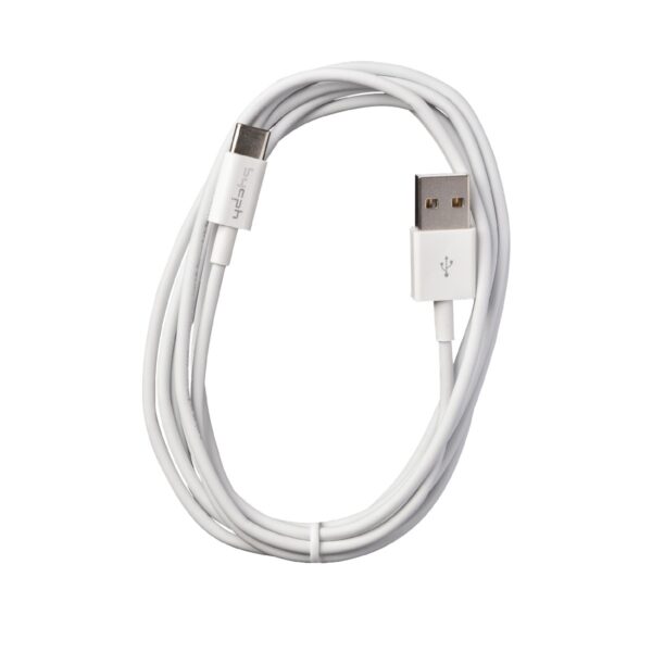 Καλώδιο Σύνδεσης και Φόρτισης Leki Orange Concept USB σε USB-C 2m Λευκό