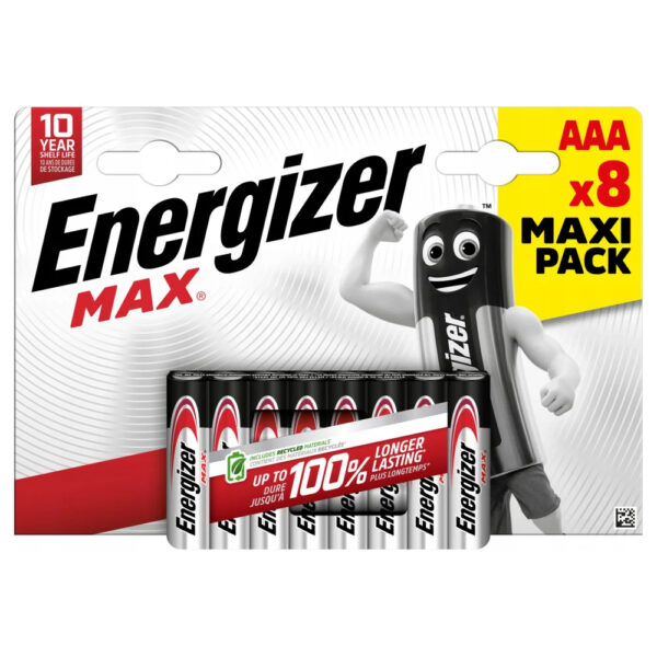 Μπαταρία Αλκαλική Energizer Max  LR03 size AAA 1.5V Τεμ. 8