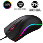 ALCATROZ RGB USB WIRED MOUSE ASIC 9 BLACK