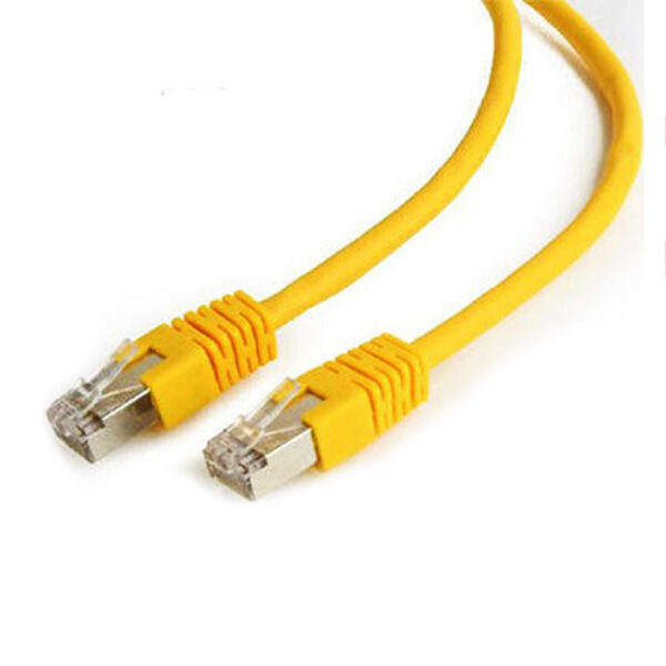 CABLEXPERT FTP CAT6 PATCH CORD YELLOW SHIELDED 1M