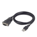 CABLEXPERT USB TO DB9M SERIAL PORT CONVERTER CABLE BLACK 1