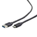 CABLEXPERT USB3.0 AM TO TYPE-C CABLE 0.5M BLACK