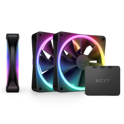 Case Fans F120RGB Duo 120mm Dual-sided RGB Triple Pack (Black) with RGB Controller