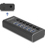 DELOCK USB hub 64326 με διακόπτες