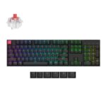 Keychron K10 V2 (K10X-B1) QMK Wireless Mechanical Keyboard Red Switch RGB 100% US Layout