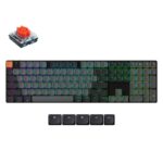 Keychron K5 V2 (K5X-B1) QMK Wireless Mechanical Keyboard Red Switch RGB 100% US Layout