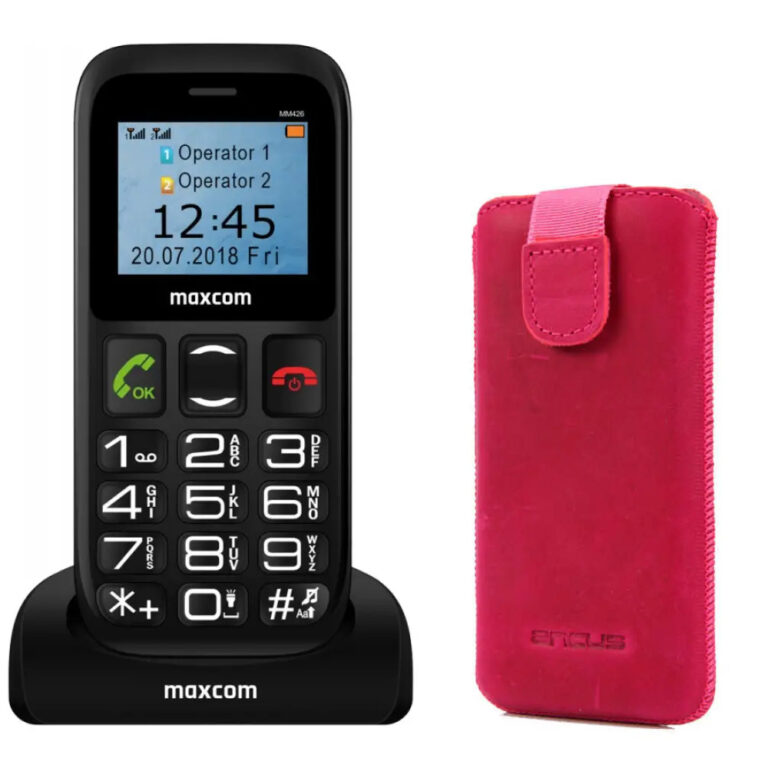 Maxcom MM426 SE (Dual Sim) 1.77"  και Δώρο Θήκη Protect Ancus Δέρμα Φούξια