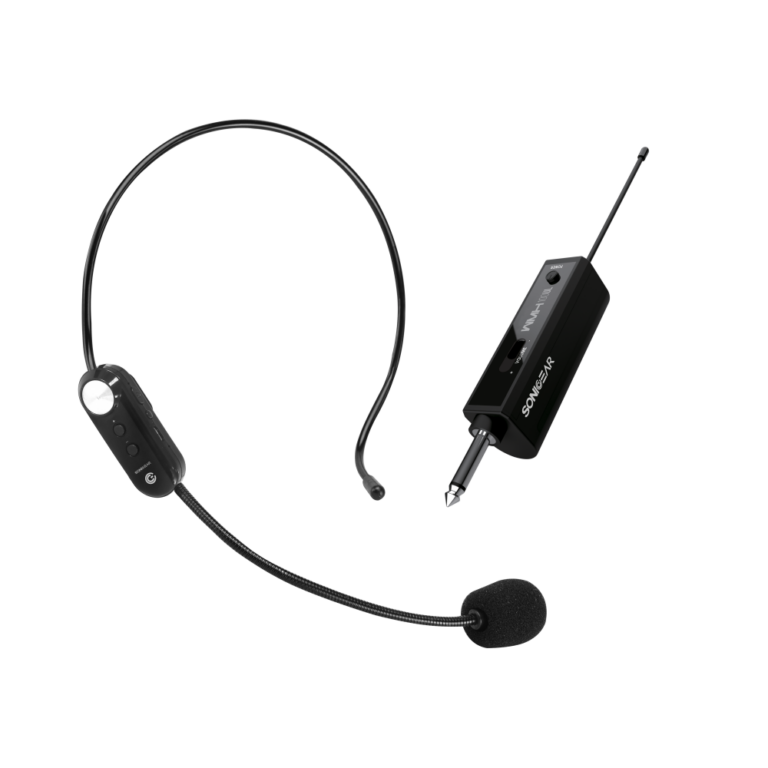 SONICGEAR RECHARGEABLE HEADSET MICROPHONE WMH 100 UL BLACK