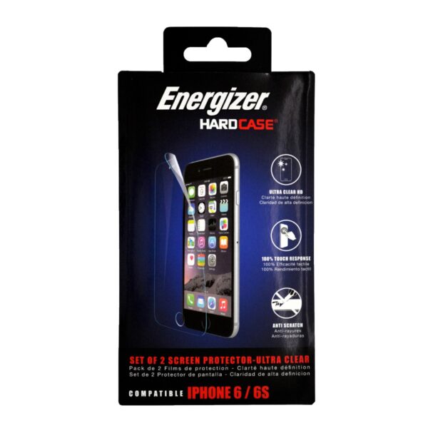 Μεμβράνη Προστασίας Energizer για Apple iPhone 6/6s Ultra Clear HD Anti-Scratch Anti-Glare 2τμχ