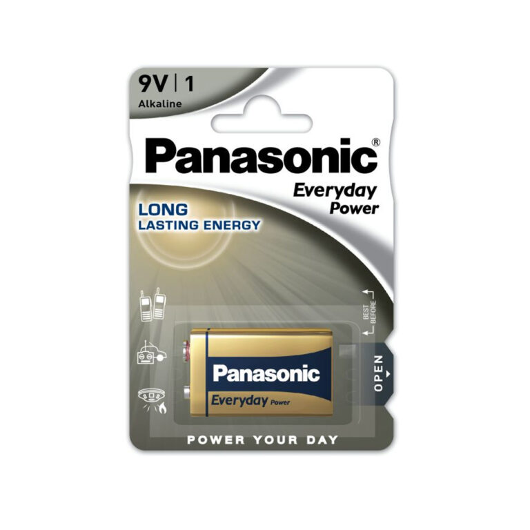 Μπαταρία Αλκαλική Panasonic Alcaline Everyday Power 6LF22EPS 9V Τεμ. 1