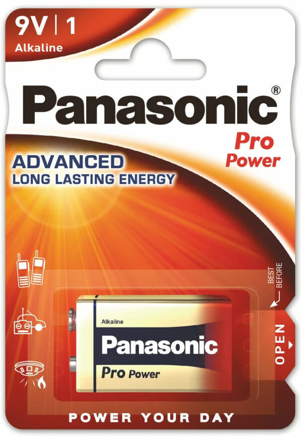 Μπαταρία Αλκαλική Panasonic Alcaline Pro Power 6LR61 9V Τεμ. 1