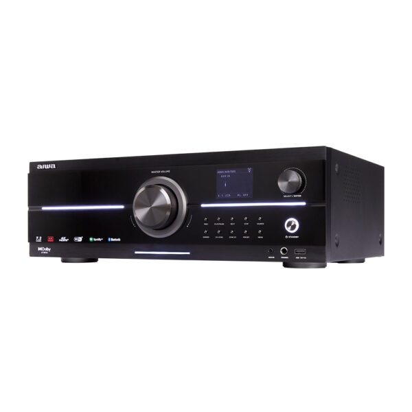 AIWA 8.2CH AUDIO VIDEO RECEIVER WITH BUIT-IN AMPLIFIER 180W BLACK