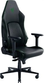 Razer ISKUR V2 Green - Leather Gaming Chair - Lumbar Support - Memory Foam Head Cushion