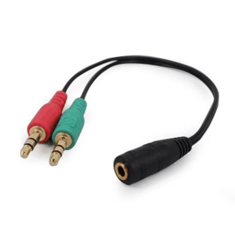 CABLEXPERT 3.5 mm 4-pin SOCKET TO 2 x 3.5 mm STEREO PLUG ADAPTER CABLE
