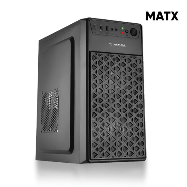 ALCATROZ MATX PC CASE AZZURA COMPACTO 200 BLACK