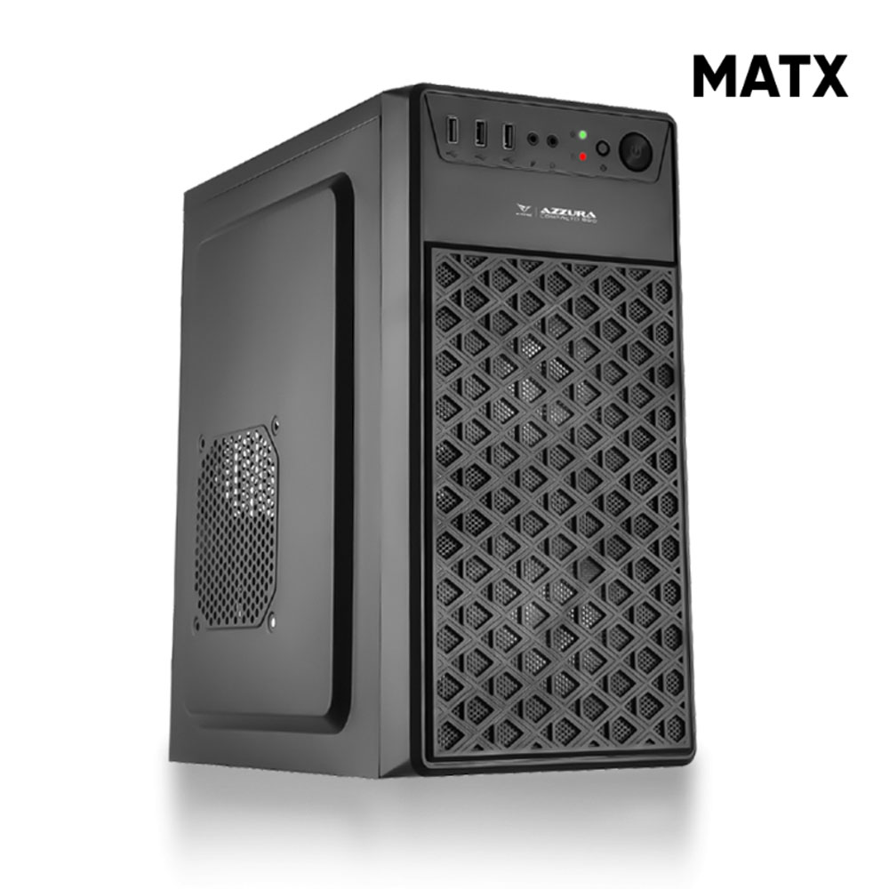 ALCATROZ MATX PC CASE AZZURA COMPACTO 200 BLACK