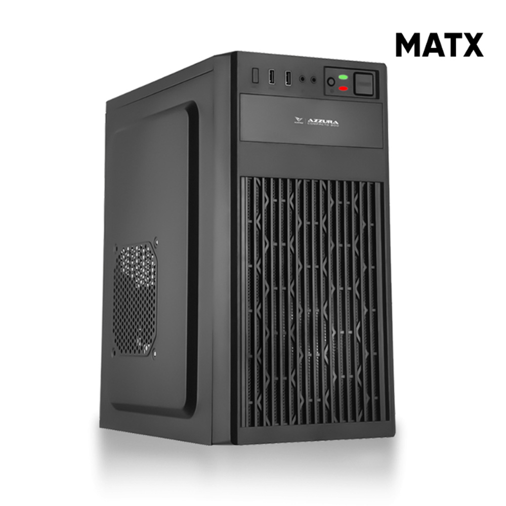 ALCATROZ MATX PC CASE AZZURA COMPACTO 300 BLACK