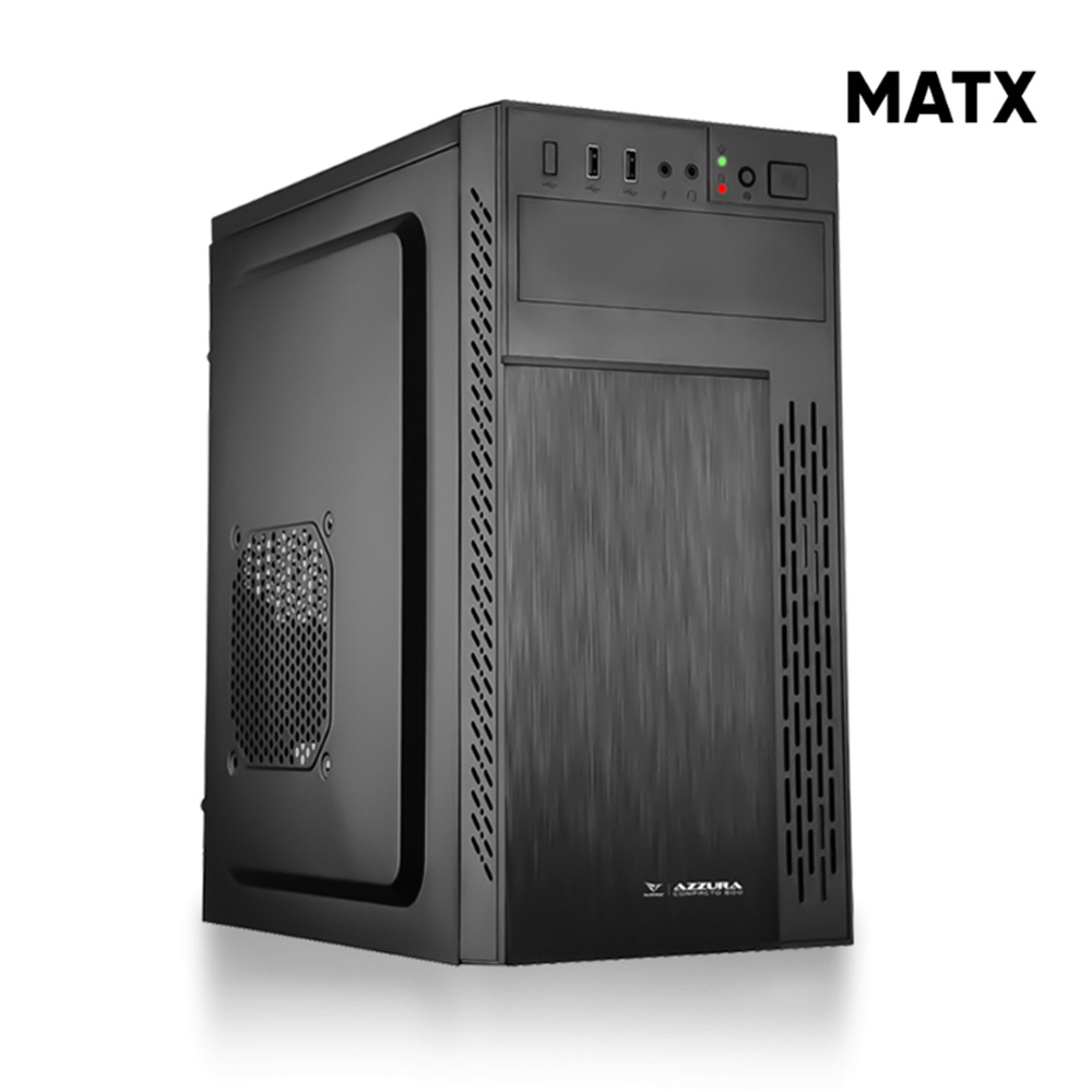 ALCATROZ MATX PC CASE AZZURA COMPACTO 500 BLACK