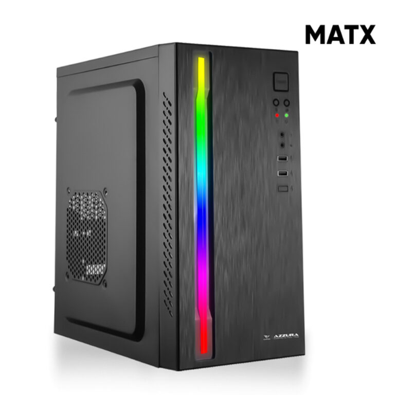 ALCATROZ MATX PC CASE AZZURA COMPACTO PRO 1 RGB BLACK