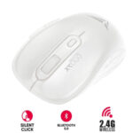 ALCATROZ SILENT AIRMOUSE DUO 7X WIRELESS/BT MOUSE WHITE