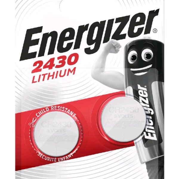 Buttoncell Lithium Energizer CR2430 Τεμ. 2
