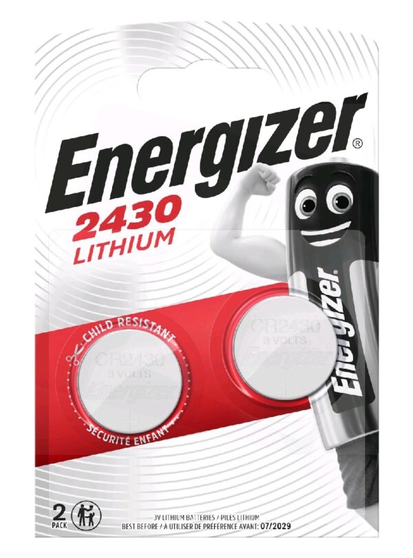 Buttoncell Lithium Energizer CR2430 Τεμ. 2