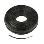 CABLEXPERT FLAT TELEPHONE CABLE STRANDED WIRE 100m BLACK 4 WIRES