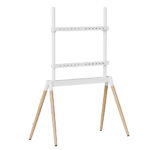 GEMBIRD TV FLOOR STAND 55'-86' WHITE/WOOD MAX VESA 600x400