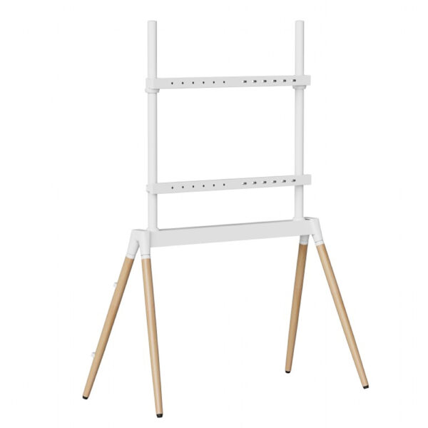 GEMBIRD TV FLOOR STAND 55'-86' WHITE/WOOD MAX VESA 600x400