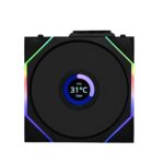 Lian Li UNI FAN TL-LCD Wireless Reverse 120 Black (1pc) Case Fan
