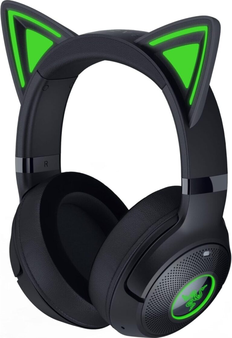 Razer KRAKEN KITTY V2 BT - Black - RGB - 7.1 Gaming Headset - Kitty Ears - Bluetooth 5.2